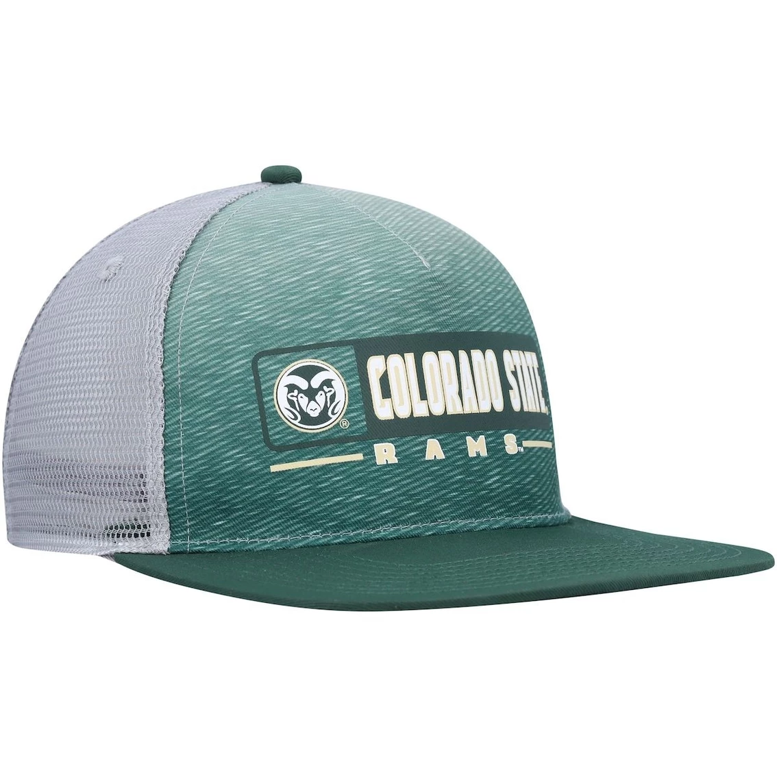 Colosseum Men's Green/Gray Colorado State Rams Snapback Hat 4 Colosseum Men's Green/Gray Colorado State Rams Snapback Hat - Image 4