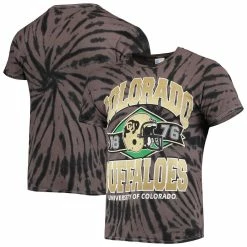 '47 Men's Black Colorado Buffaloes Brickhouse Vintage Tubular Tie-Dye T-Shirt
