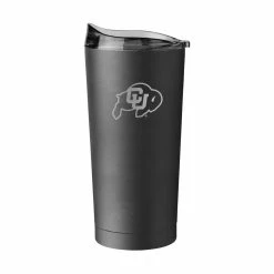 Logo Brands Colorado Buffaloes 20oz. Black Powder Coat Tumbler