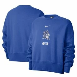 Nike Women's Royal Duke Blue Devils Vault Every Day Fleece Pullover Sweatshirt
